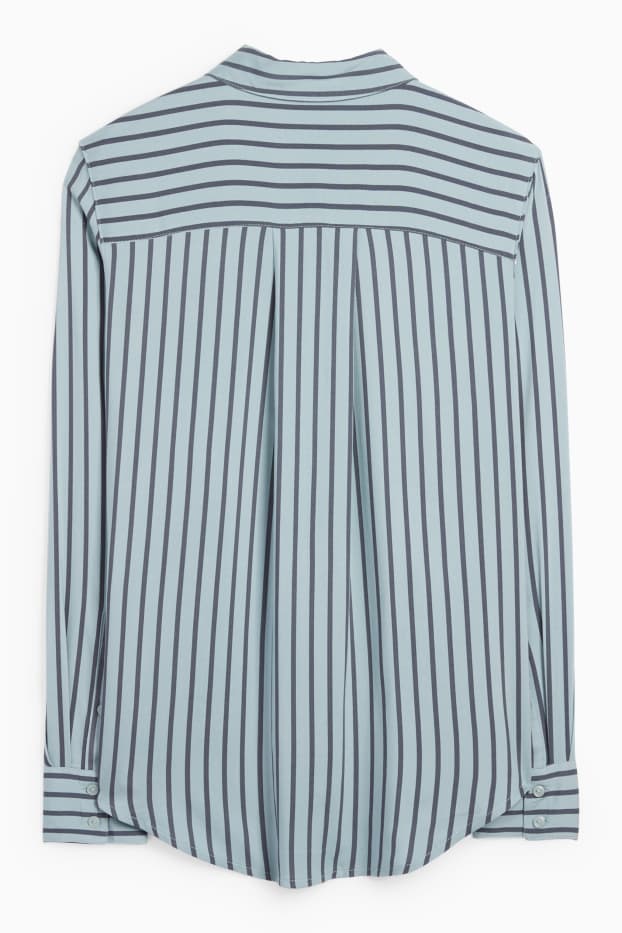 Dames - Blouse - gestreept - blauw