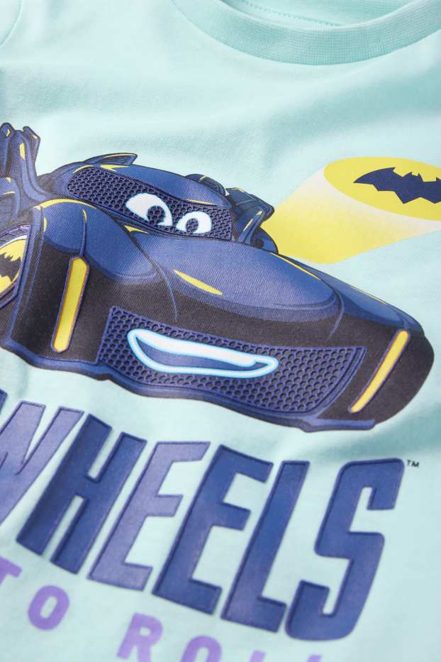 Kinder Buben - Batwheels - Kurzarmshirt - hellblau