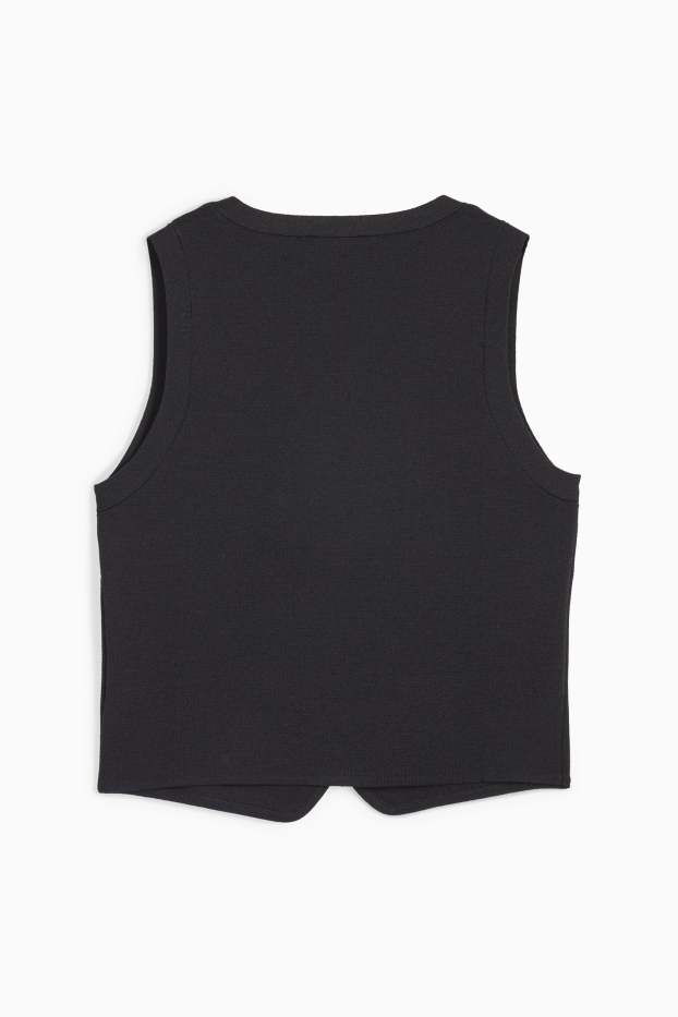 Femmes - Gilet de maille - noir