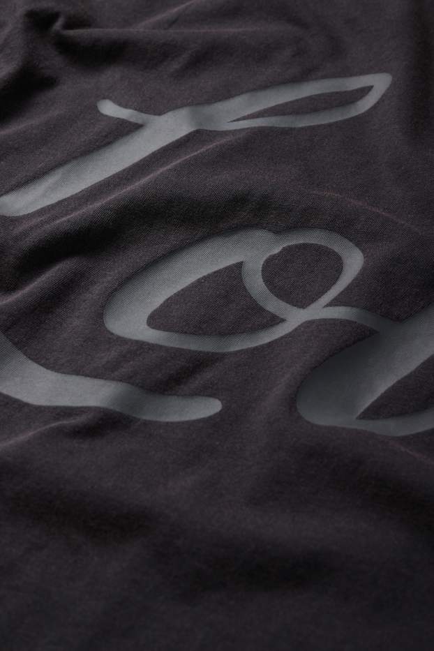 Kobiety - T-shirt - relaxed fit - ciemnoszary