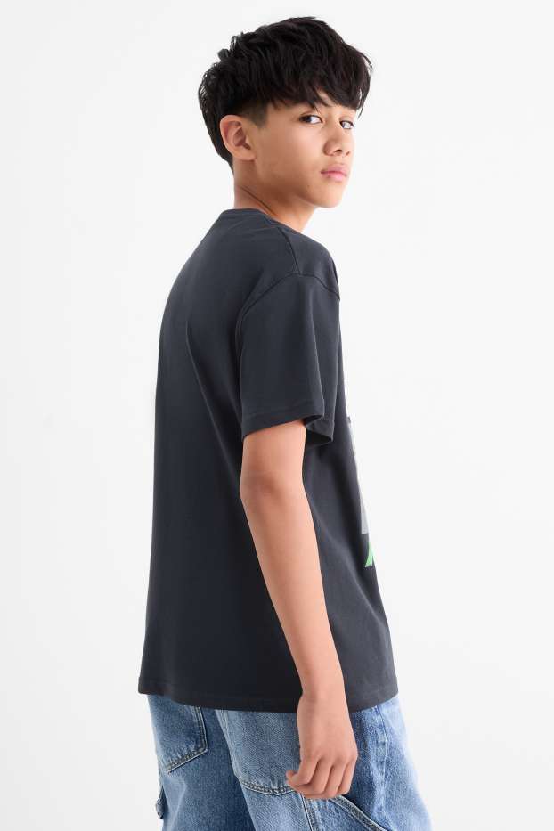 Bambini - Minecraft - maglia a maniche corte - nero