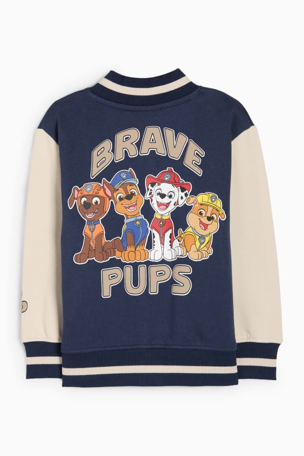 Kinderen: jongens - PAW Patrol - Chase, Marshall, Rubble, Zuma - collegejas - donkerblauw