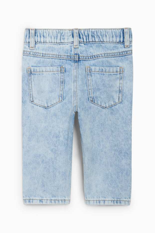 Bebeluși - băieți - Elefant - jeans bebeluși - denim-albastru deschis