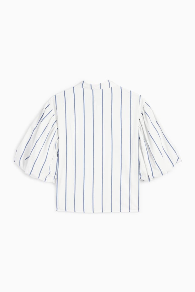Dames - Blouse - gestreept - wit