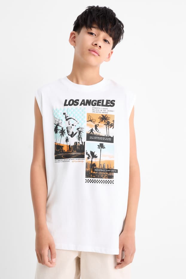 Bambini - Pallacanestro - top - bianco