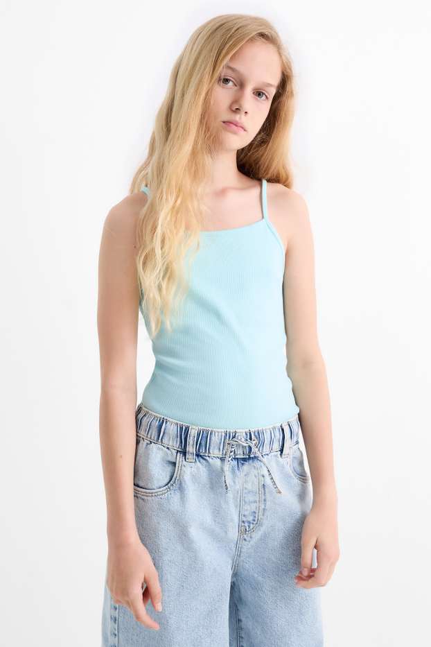 Kinder Mädchen - Lilo & Stitch - Set - Kurzarmshirt und Top - 2 teilig - cremeweiss