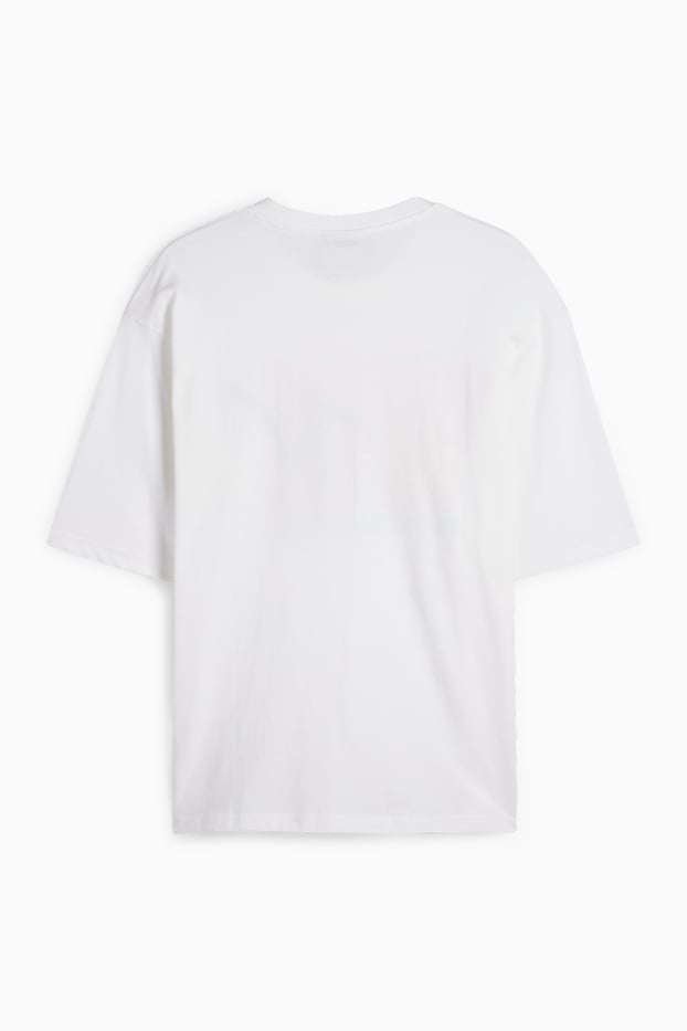 Bărbați - Tricou - supradimensionat - MTV - alb