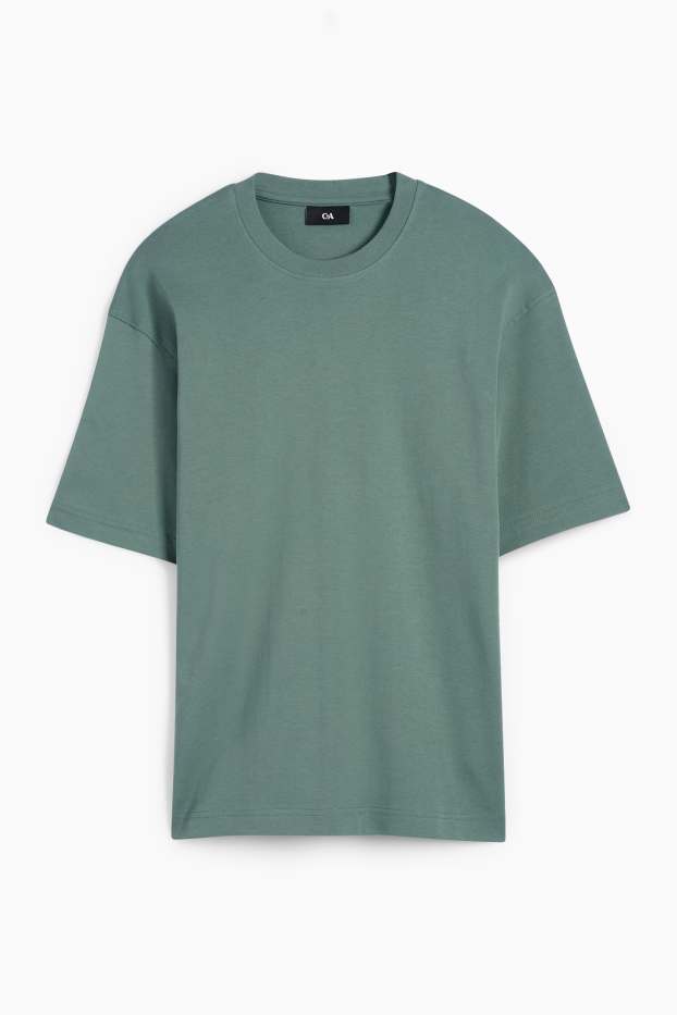 Men - T-shirt - relaxed fit - green