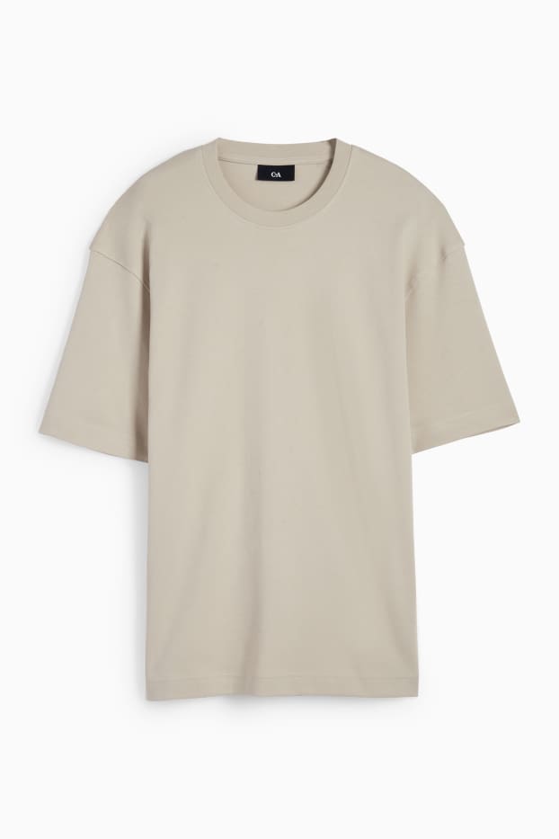 Bărbați - Tricou - relaxed fit - bej
