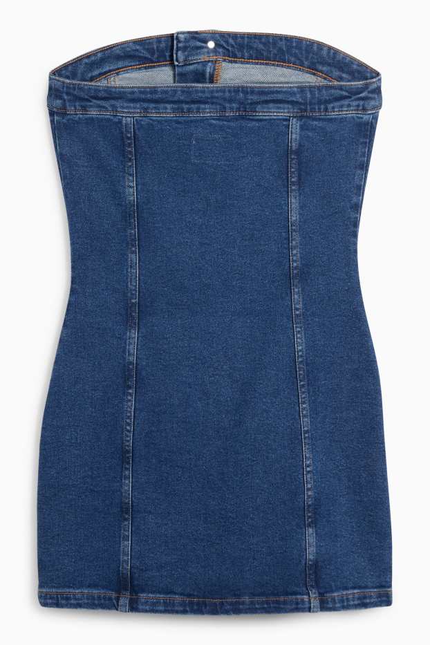 Dona - Vestit bandó texà - texà blau