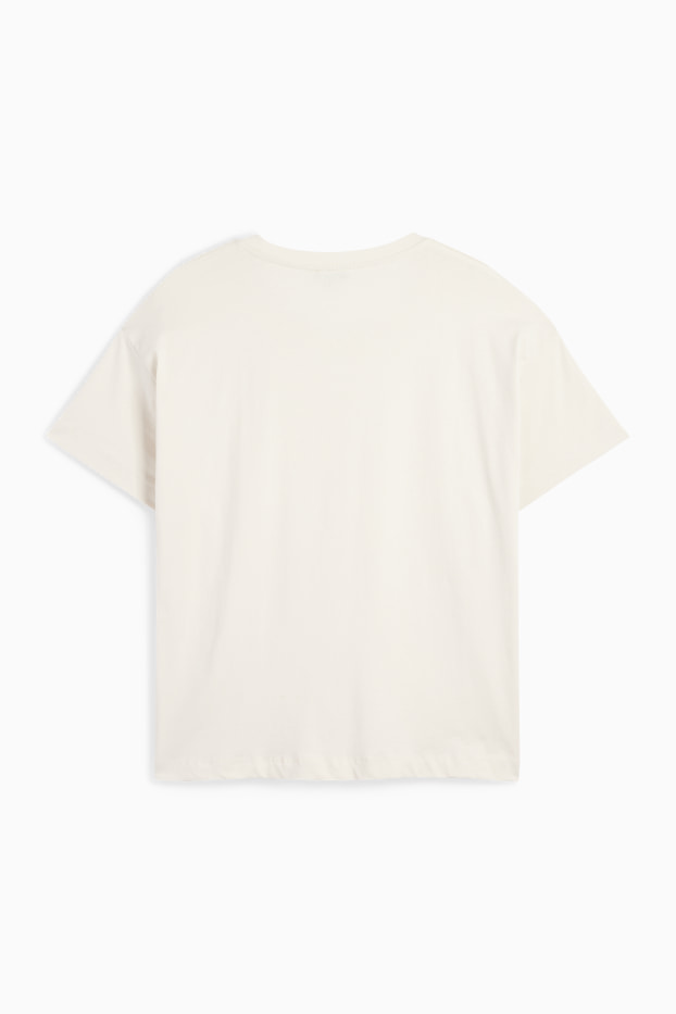 Kobiety - T-shirt - regular fit - jasny beż