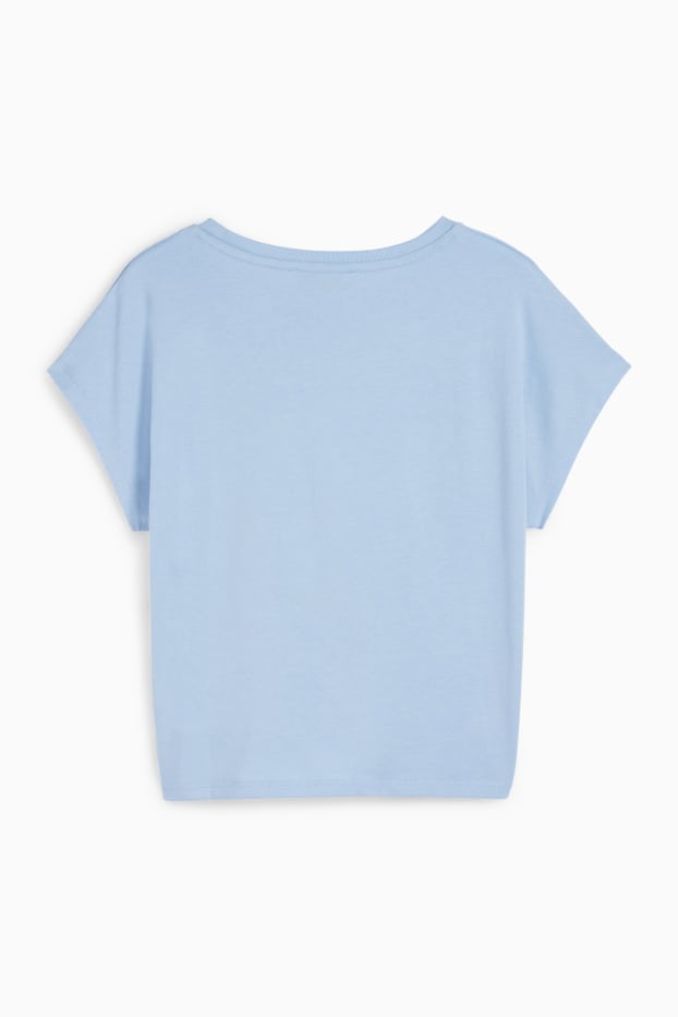 Copii - Fete - Stea de mare - tricou cu mânecă scurtă cu nod - albastru deschis