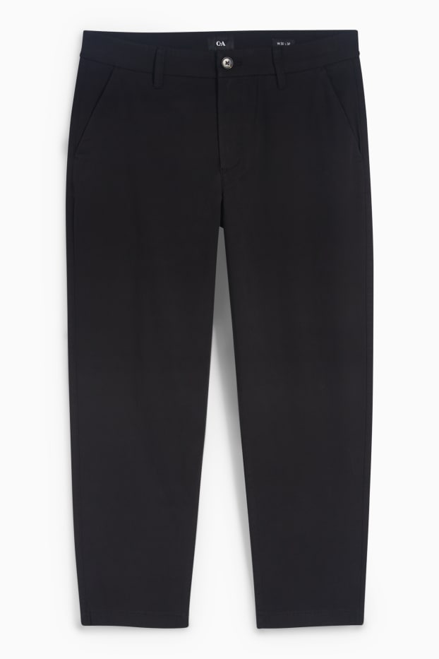 Hommes - Chino - tapered fit - noir