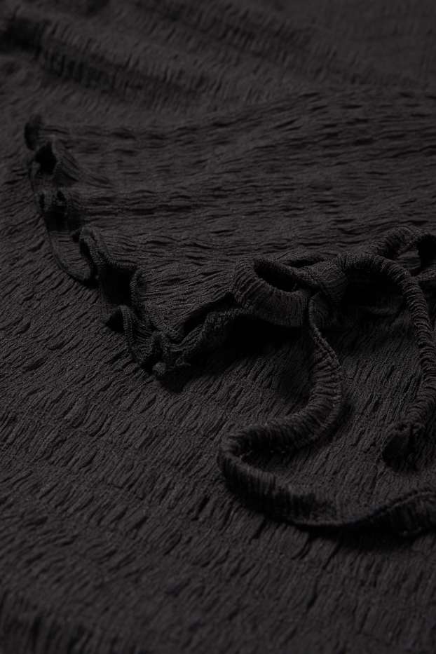 Damen - Kleid - rückenfrei - schwarz