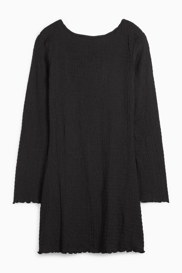 Damen - Kleid - rückenfrei - schwarz