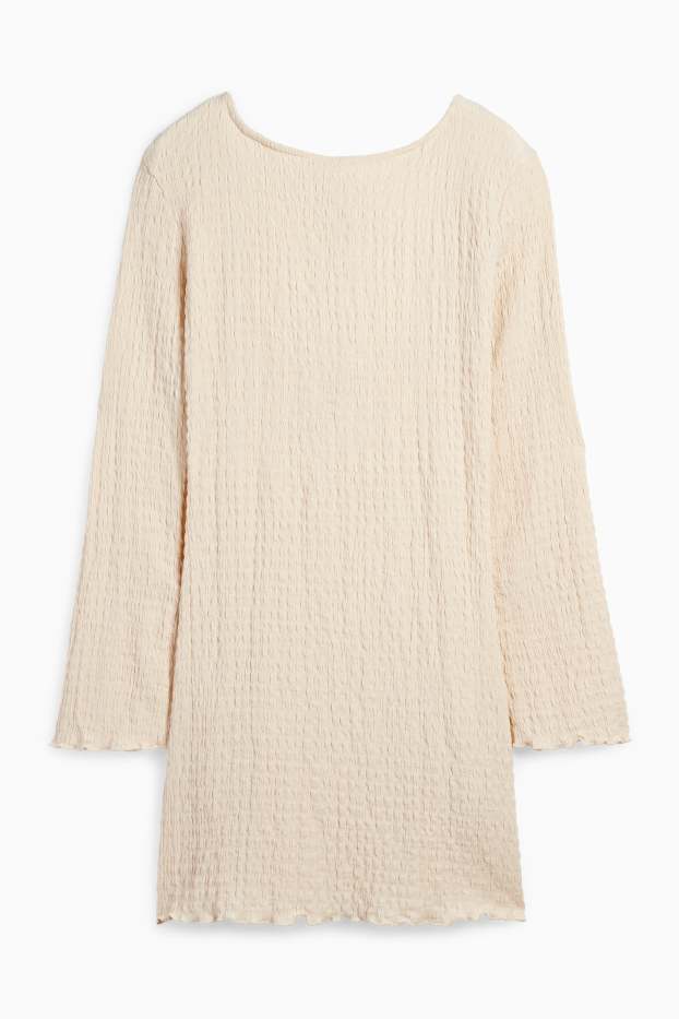 Dámské - Šaty - s odhalenými zády - světle béžová