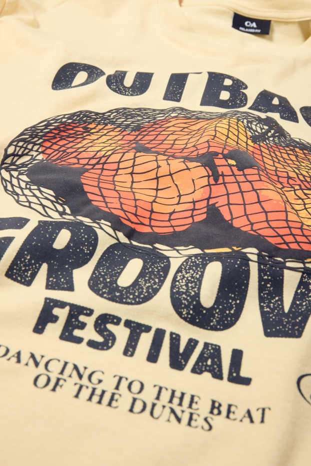 Uomo - T-shirt - relaxed fit - giallo chiaro