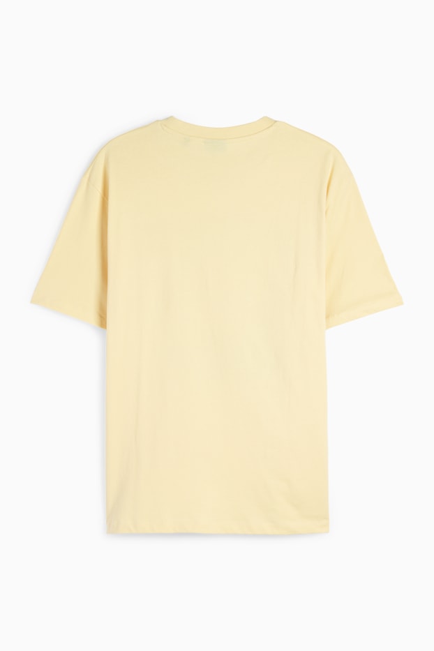 Uomo - T-shirt - relaxed fit - giallo chiaro