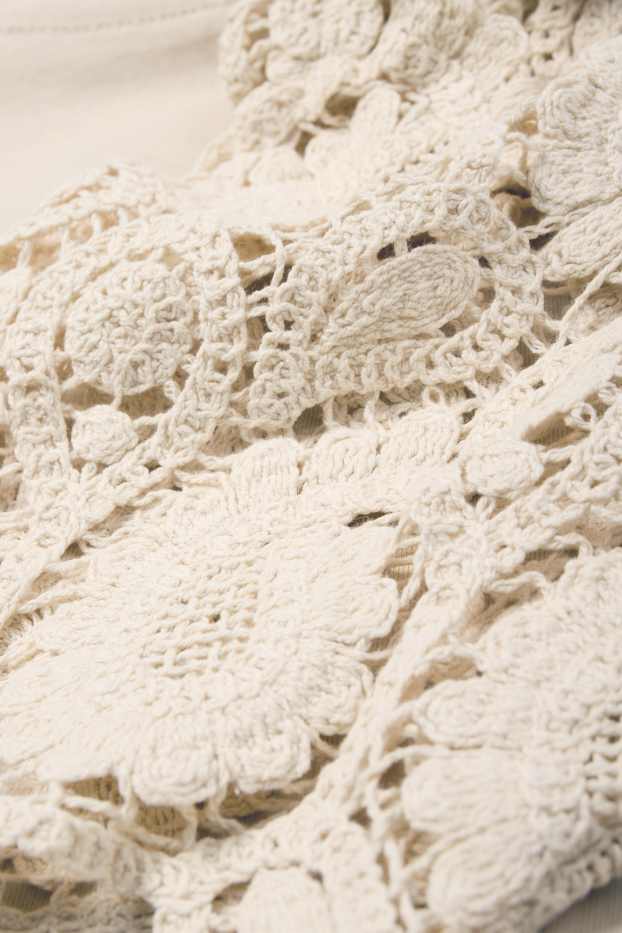 Damen - T-Shirt - Regular Fit - beige