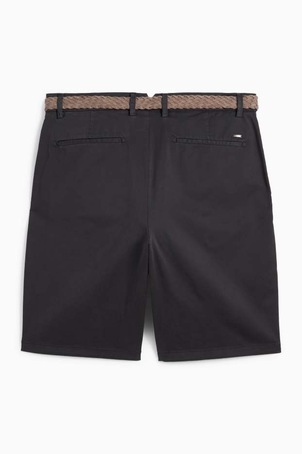 Uomo - Shorts con cintura - blu scuro
