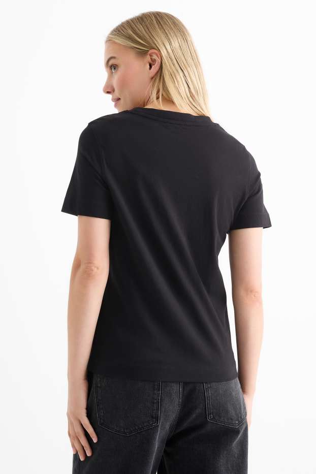 Femmes - T-shirt - regular fit - noir