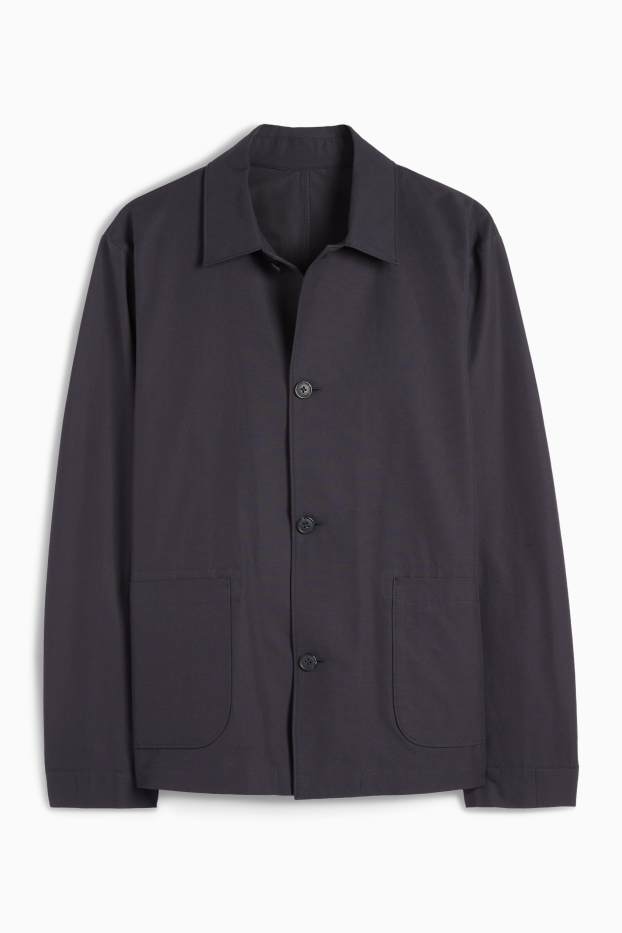 Herren - Hemdjacke - Relaxed Fit - Kent - dunkelblau