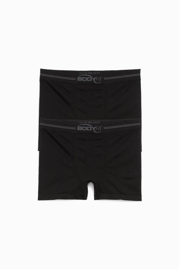 Home - Paquet de 7 - calçotets trunk - sense costures - negre