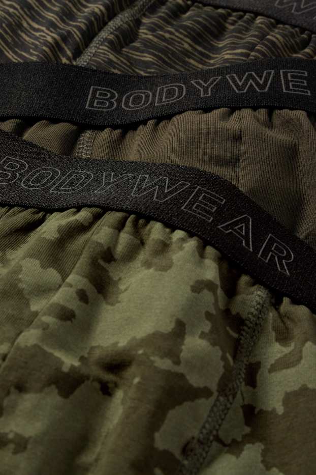 Uomo - Confezione da 3 - boxer aderenti - kaki