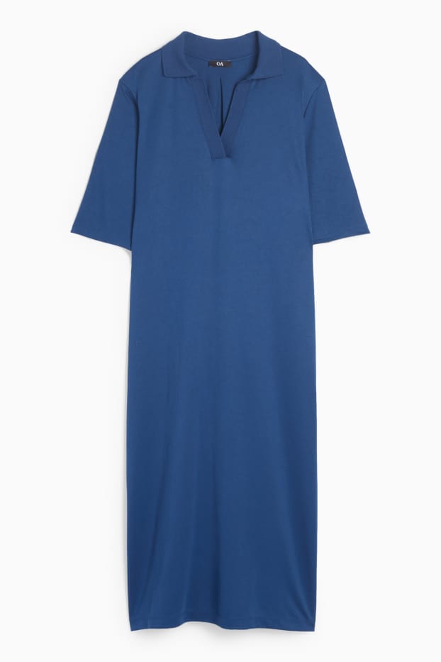 Femmes - Robe polo - bleu foncé