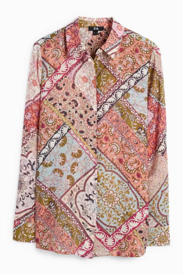 Damen - Bluse - geblümt - bunt