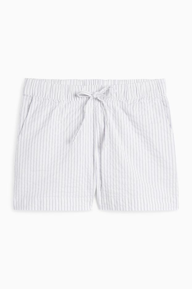 Damen - Shorty-Pyjama - dunkelblau