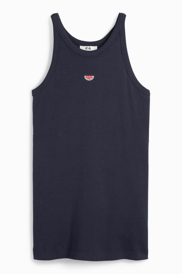 Damen - Shorty-Pyjama - dunkelblau