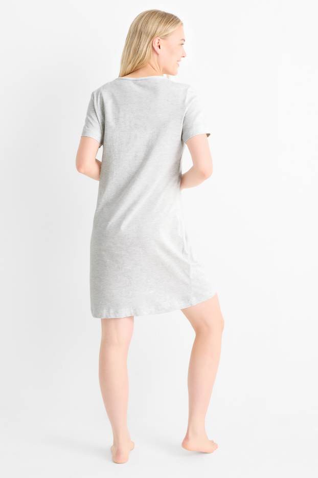 Femmes - Chemise de nuit - gris clair chiné