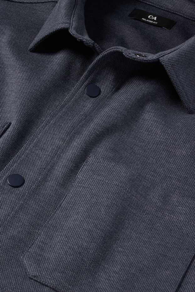 Hombre - Camisa - relaxed fit - Kent - gris