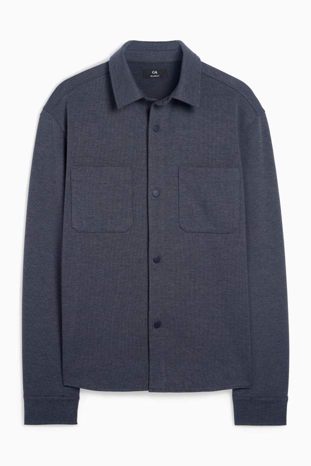 Hombre - Camisa - relaxed fit - Kent - gris
