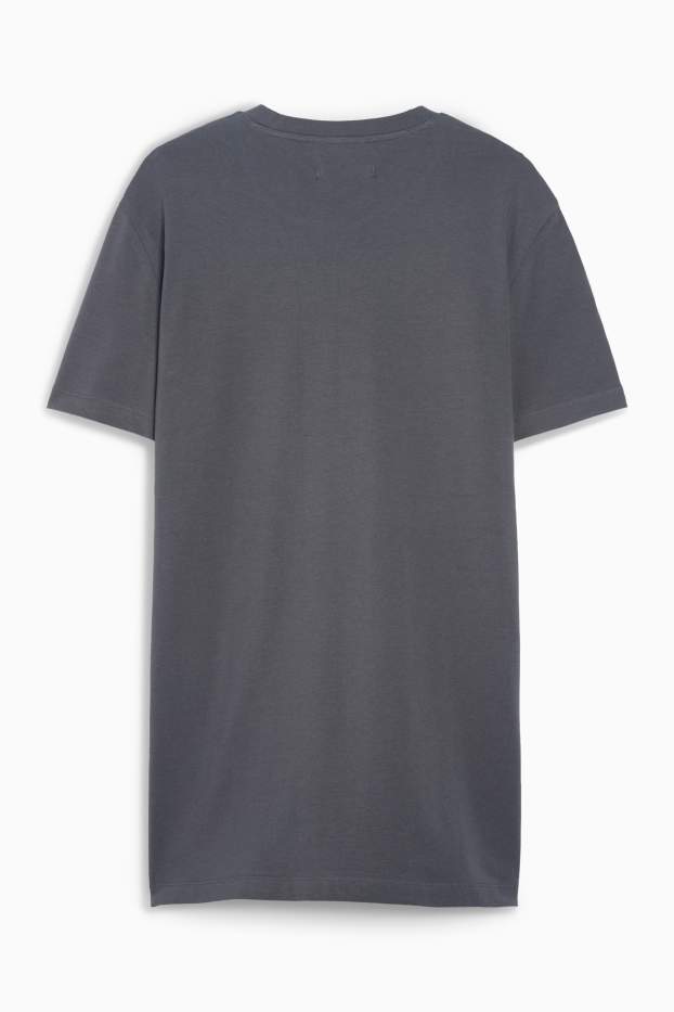 Pánské - Tričko - slim fit - Flex - tmavošedá