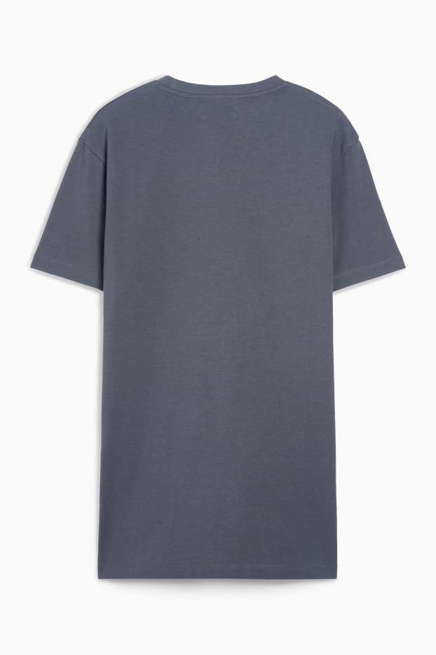 Herren - T-Shirt - Slim Fit - Flex - dunkelgrau