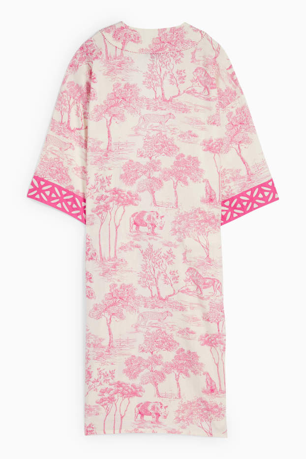 Women - Rangsutra x C&A - kimono - patterned - white / rose