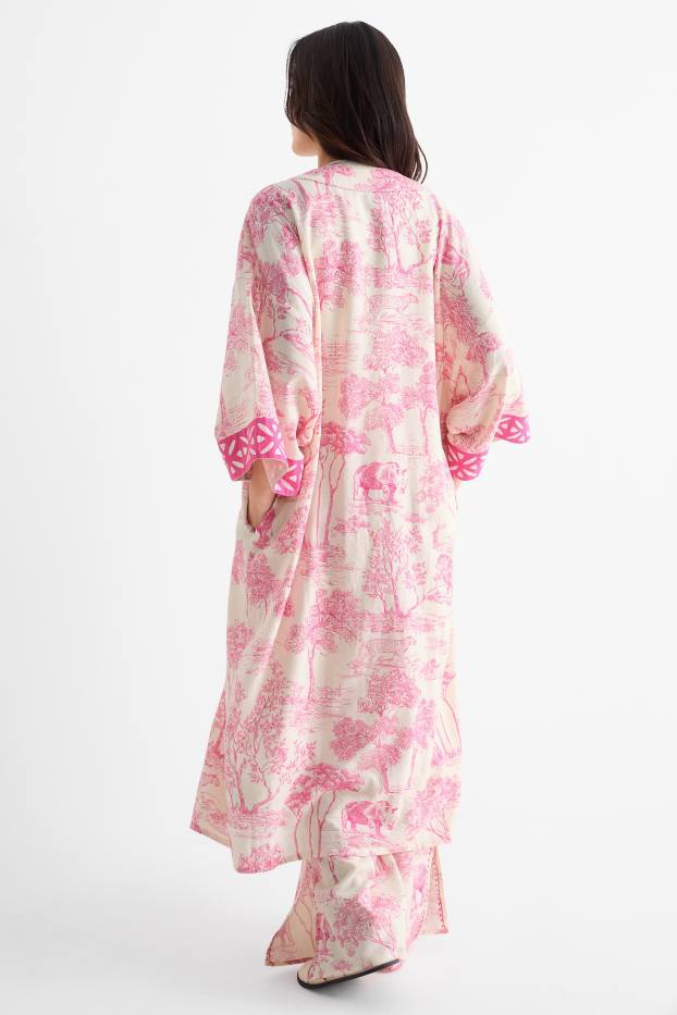 Women - Rangsutra x C&A - kimono - patterned - white / rose