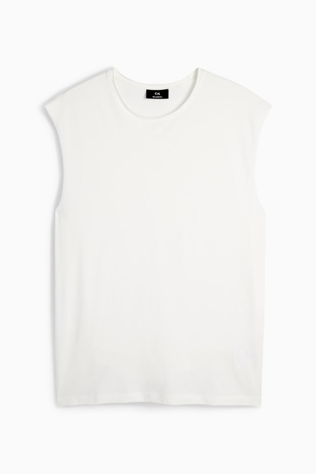 Home - Samarreta sense mànigues - blanc