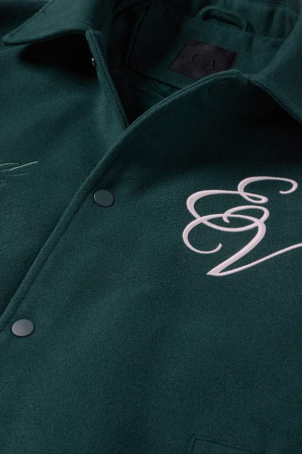 Hombre - Chaqueta universitaria - verde