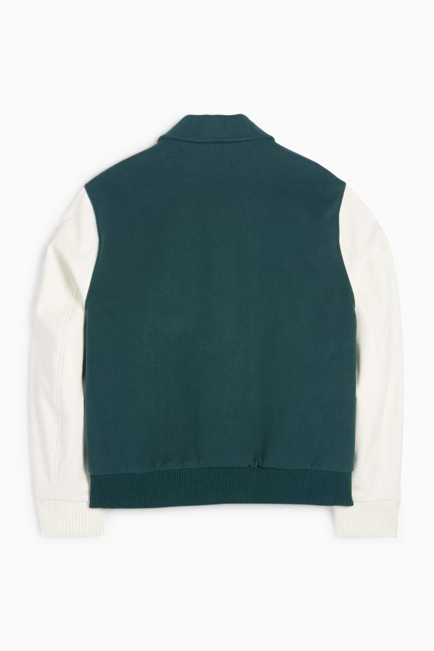 Hombre - Chaqueta universitaria - verde