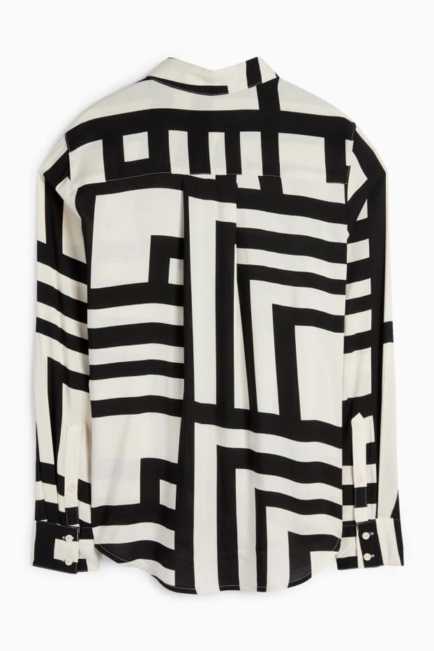 Dona - Brusa - estampada - negre/blanc