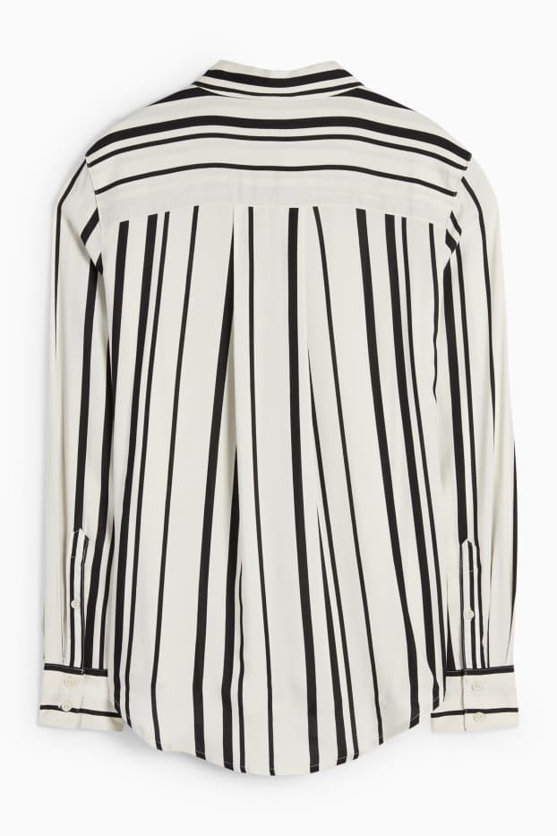 Donna - Blusa - a righe - nero / bianco