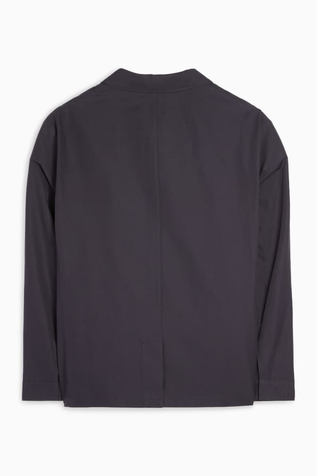 Herren - Hemdjacke - Relaxed Fit - Kent - schwarz