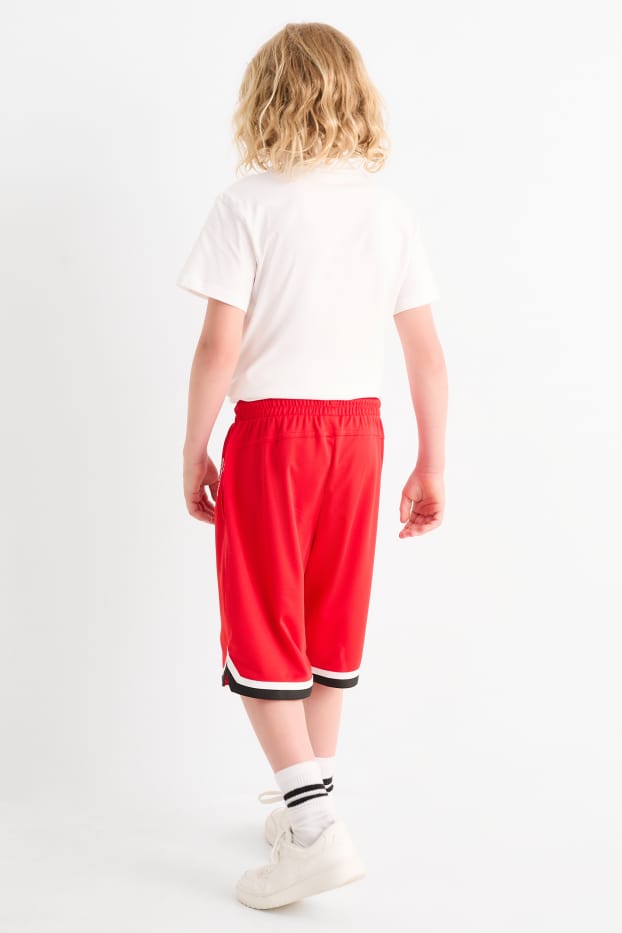 Bambini - Shorts sportivi - rosso