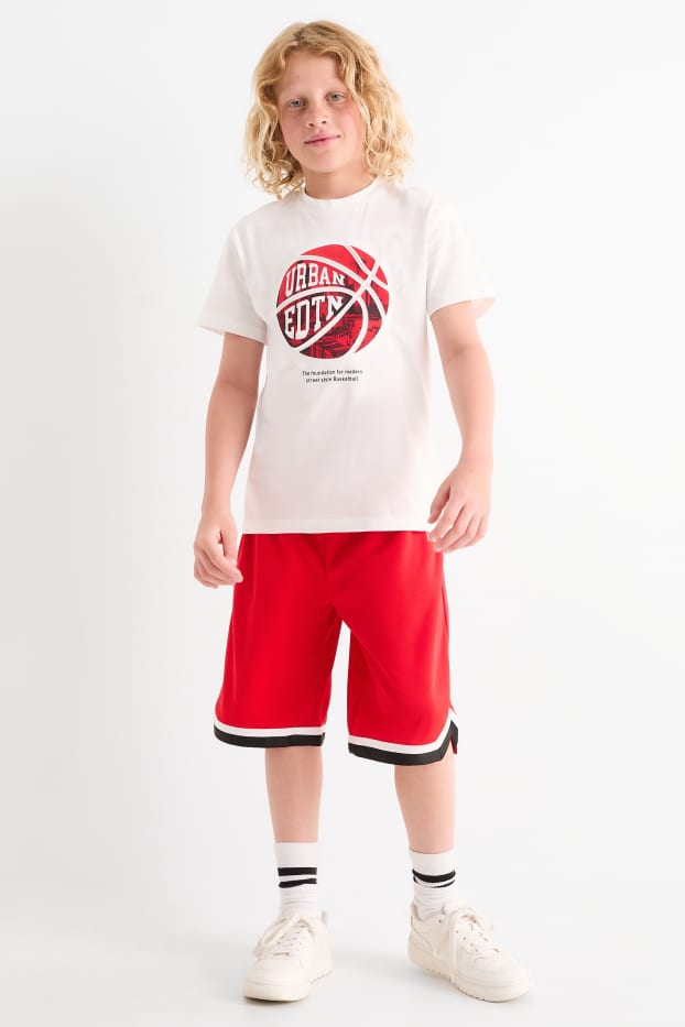 Bambini - Shorts sportivi - rosso