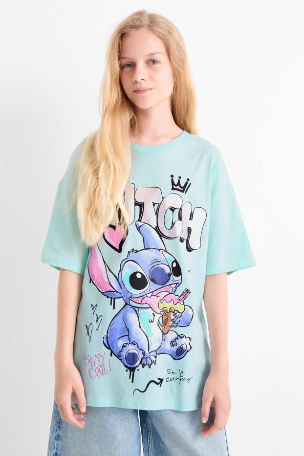 Enfants filles - Lilo & Stitch - T-shirt - turquoise