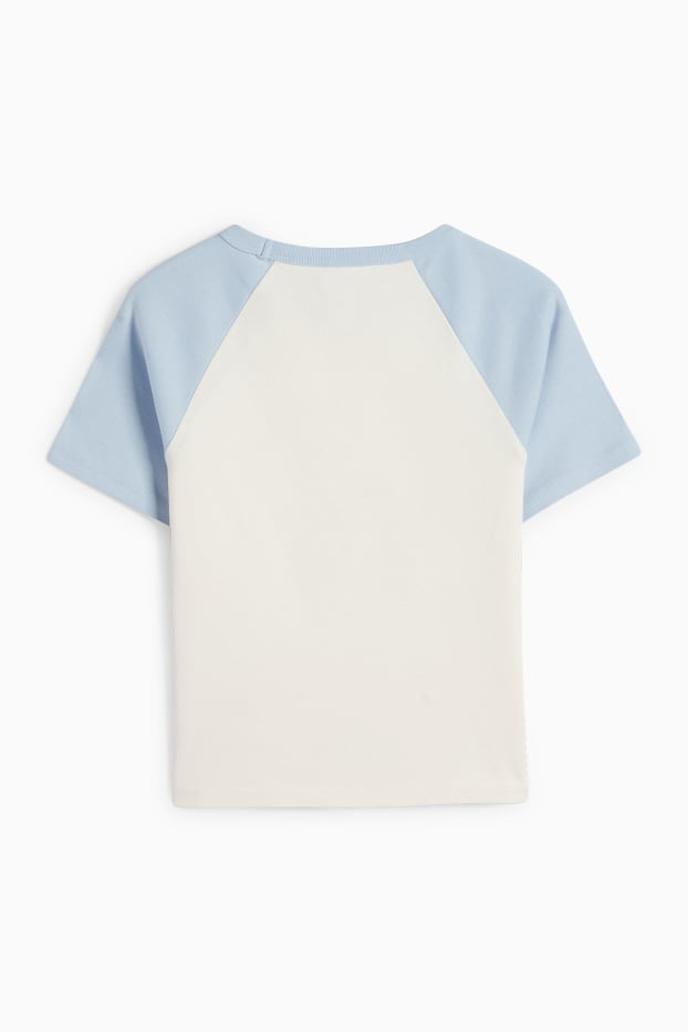 Kinder Mädchen - Lilo & Stitch - Kurzarmshirt - gerippt - weiß