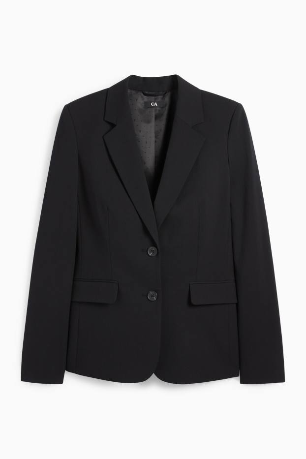 Women - Business blazer - regular fit - black